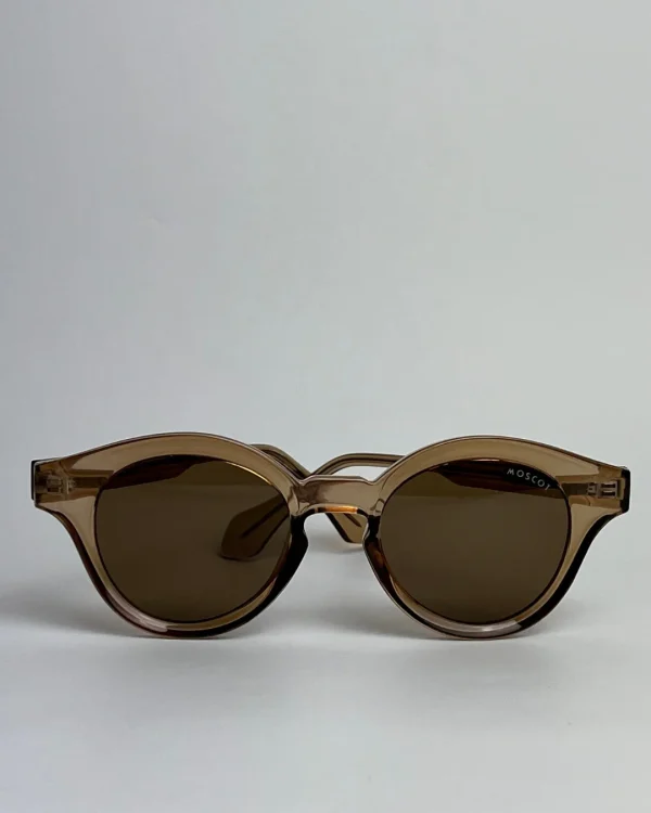 Moscot polarisé marron clair transparent