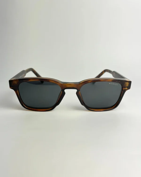 Moscot polarisé marron foncé Carré